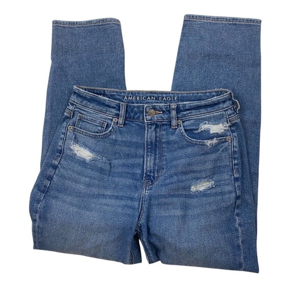 American eagle Mom straight jeans Women's size 8 - Picture 1 of 5